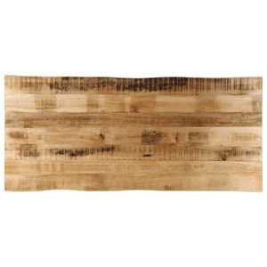 vidaXL Blat de masă contur organic 140x60x2, 5 cm lemn masiv mango brut imagine