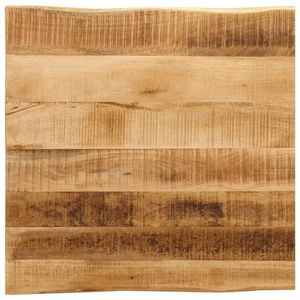 vidaXL Blat de masă contur natural 80x80x3, 8 cm lemn masiv mango brut imagine