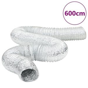 vidaXL Conductă de ventilație, 6 m, Ø20 cm, aluminiu imagine