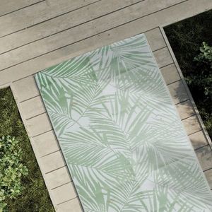 vidaXL Covor de exterior, verde, 80x250 cm, PP imagine