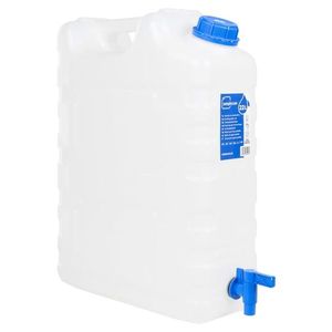 vidaXL Recipient de apă cu robinet, transparent, 20 L, plastic imagine