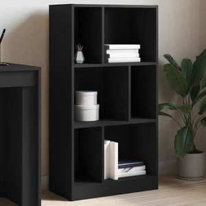 vidaXL Bibliotecă, negru, 57x28, 5x107, 5 cm, lemn prelucrat imagine