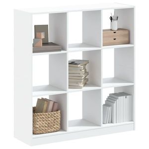 vidaXL Bibliotecă, alb, 102x32x108 cm, lemn prelucrat imagine