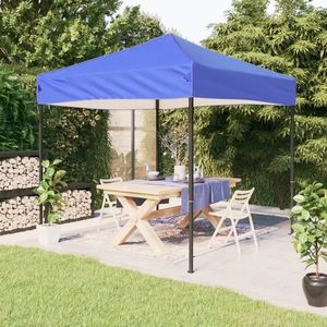 vidaXL Cort pliabil pentru petrecere, albastru, 2x2 m imagine