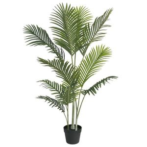 vidaXL Palmier artificial, verde, 120 cm, PP imagine