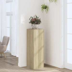 vidaXL Suport de plante, stejar sonoma, 33x33x100 cm, lemn prelucrat imagine