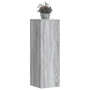 vidaXL Suporturi plante 2 buc. gri sonoma 33x33x100cm lemn prelucrat imagine