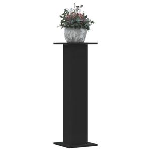 vidaXL Suporturi de plante, 2 buc., negru, 30x30x95 cm, lemn prelucrat imagine