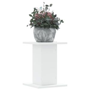 vidaXL Suporturi de plante, 2 buc., alb, 30x30x40 cm, lemn prelucrat imagine