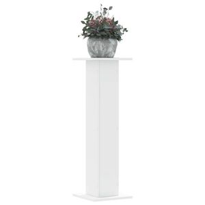 vidaXL Suporturi de plante, 2 buc., alb, 30x30x95 cm, lemn prelucrat imagine