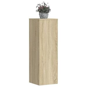 vidaXL Suporturi plante 2 buc stejar sonoma 33x33x100cm lemn prelucrat imagine