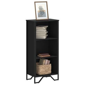 vidaXL Bibliotecă, negru, 50x31x106 cm, lemn prelucrat imagine