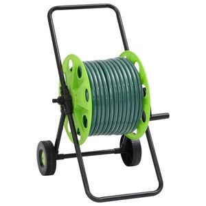 vidaXL Cărucior tambur furtun verde set racorduri furtun 0, 75" 20m PVC imagine