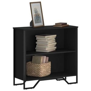 vidaXL Bibliotecă, negru, 80x31x74, 5 cm, lemn prelucrat imagine