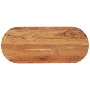 vidaXL Blat de masă oval, 140x60x2, 5 cm, lemn masiv de acacia imagine