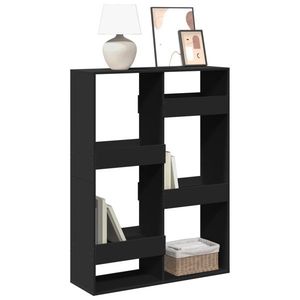 vidaXL Bibliotecă, negru, 100x33x135 cm, lemn prelucrat imagine