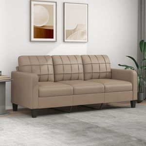 vidaXL Canapea cu 3 locuri B-Stock, cappuccino, 180 cm piele ecologică imagine