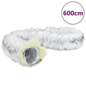 vidaXL Conductă de ventilație izolată, 6 m, Ø15 cm, aluminiu imagine