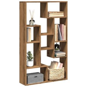 vidaXL Bibliotecă, stejar artizanal, 72x20x120 cm, lemn prelucrat imagine