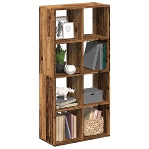 vidaXL Bibliotecă/separator cameră lemn vechi 69, 5x29x137, 5 cm lemn imagine