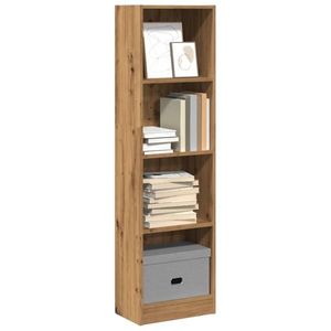 vidaXL Bibliotecă, stejar artizanal, 40x24x143 cm, lemn prelucrat imagine