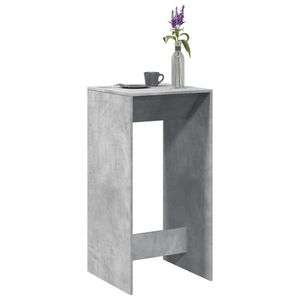 vidaXL Masă bar, gri beton, 51x50x103, 5 cm, lemn prelucrat imagine