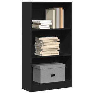 vidaXL Bibliotecă, negru, 60x24x109 cm, lemn prelucrat imagine