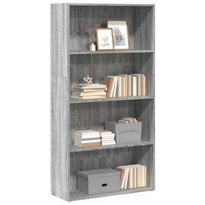 vidaXL Bibliotecă, gri sonoma, 80x30x152 cm, lemn prelucrat imagine