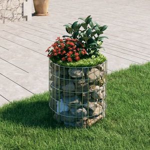 vidaXL Stâlp de gabion, Ø50x50 cm, oțel galvanizat, circular imagine