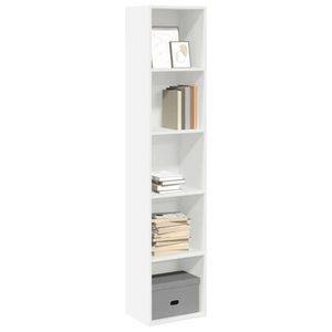 vidaXL Bibliotecă, alb, 40x30x189 cm, lemn prelucrat imagine