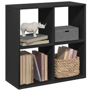 vidaXL Bibliotecă/separator cameră negru 69, 5x29x69, 5cm lemn prelucrat imagine