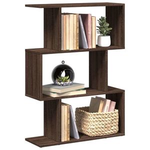 vidaXL Bibliotecă/separator 3 niveluri stejar maro 70x24x97 cm lemn imagine