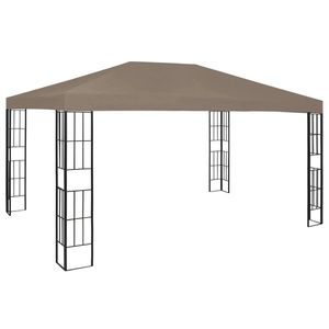 vidaXL Pavilion, gri taupe, 4 x 3 m imagine