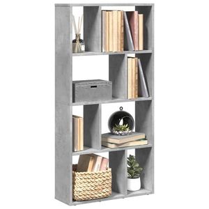 vidaXL Bibliotecă, gri beton, 60x20x120 cm, lemn prelucrat imagine