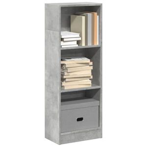 vidaXL Bibliotecă, gri beton, 40x24x109 cm, lemn prelucrat imagine