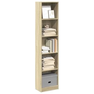 vidaXL Bibliotecă, stejar sonoma, 40x24x176 cm, lemn prelucrat imagine