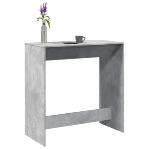 vidaXL Masă de bar, gri beton, 102x50x103, 5 cm, lemn prelucrat imagine