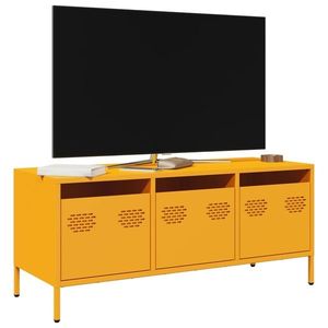 vidaXL Dulap TV, galben muștar, 101, 5x39x43, 5 cm, oțel laminat la rece imagine