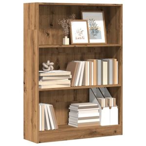 vidaXL Bibliotecă, stejar artizanal, 80x24x109 cm, lemn prelucrat imagine