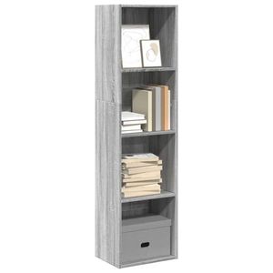 vidaXL Bibliotecă, gri sonoma, 40x30x152 cm, lemn prelucrat imagine