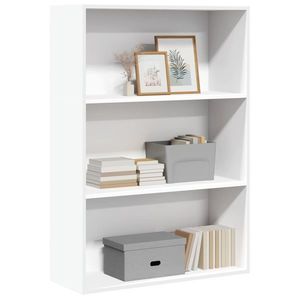 vidaXL Bibliotecă, alb, 80x30x114 cm, lemn prelucrat imagine