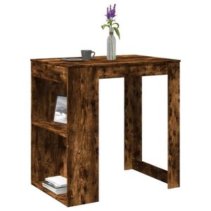 vidaXL Masă de bar, stejar fumuriu, 102x70x103, 5 cm, lemn prelucrat imagine