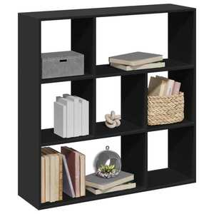 vidaXL Bibliotecă/separator cameră negru 102x29x103, 5 cm lemn imagine