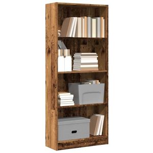 vidaXL Bibliotecă, lemn vechi, 60x24x143 cm, lemn prelucrat imagine