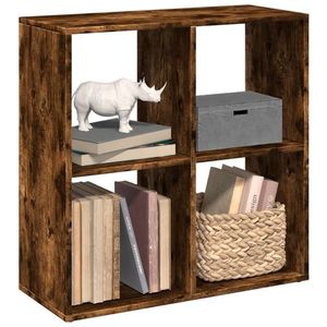 vidaXL Bibliotecă/separator cameră stejar fumuriu 69, 5x29x69, 5 cm lemn imagine