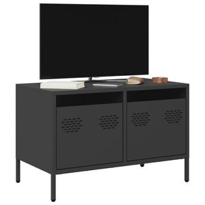 vidaXL Dulap TV, negru, 68x39x43, 5 cm, oțel laminat la rece imagine