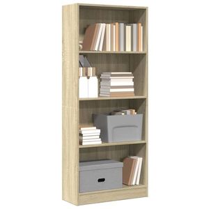 vidaXL Bibliotecă, stejar sonoma, 60x24x143 cm, lemn prelucrat imagine