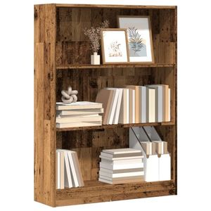 vidaXL Bibliotecă, lemn vechi, 80x24x109 cm, lemn prelucrat imagine