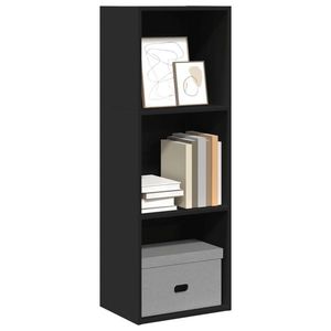 vidaXL Bibliotecă, negru, 40x30x114 cm, lemn prelucrat imagine