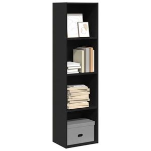 vidaXL Bibliotecă, negru, 40x30x152 cm, lemn prelucrat imagine